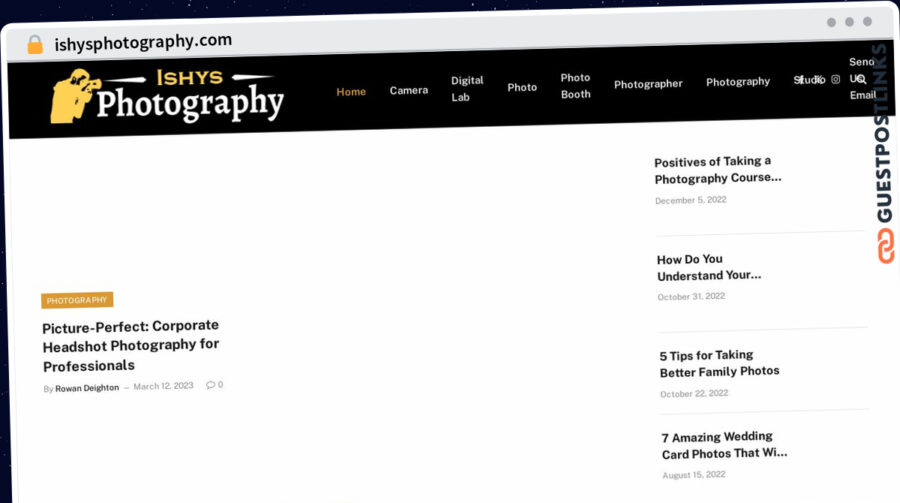 Publish Guest Post on ishysphotography.com