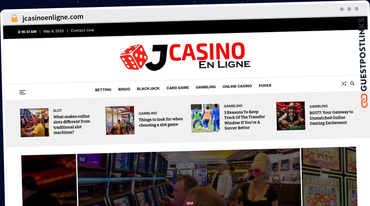 Publish Guest Post on jcasinoenligne.com