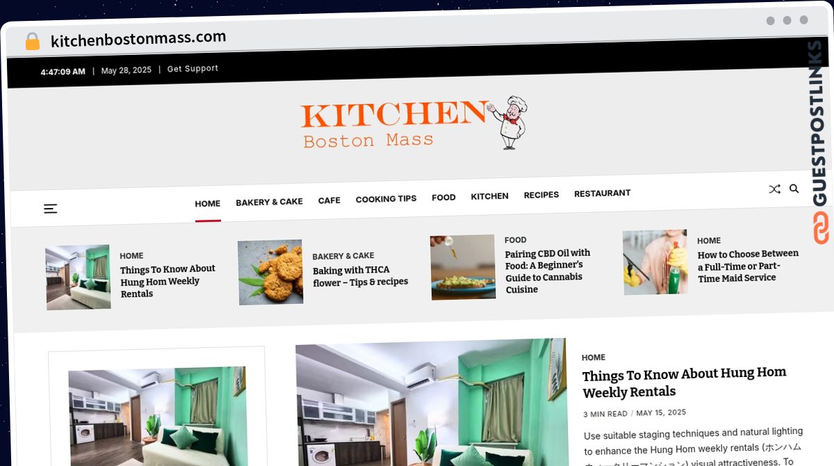 Publish Guest Post on kitchenbostonmass.com