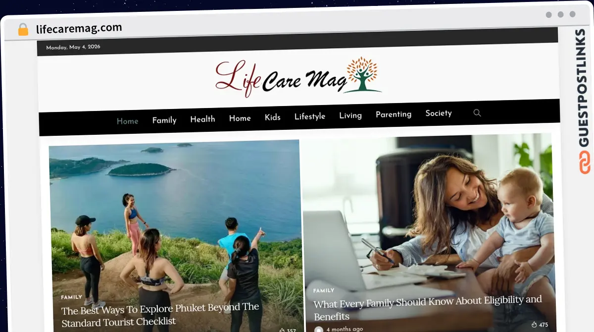 Publish Guest Post on lifecaremag.com