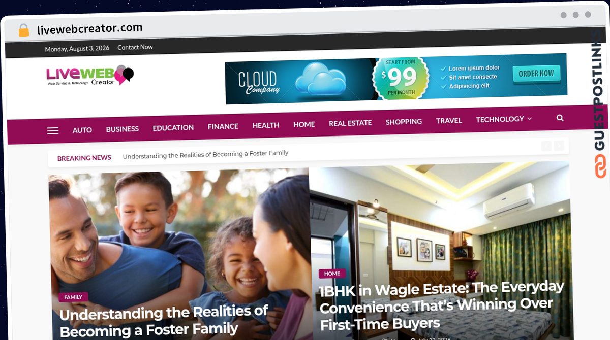Publish Guest Post on livewebcreator.com