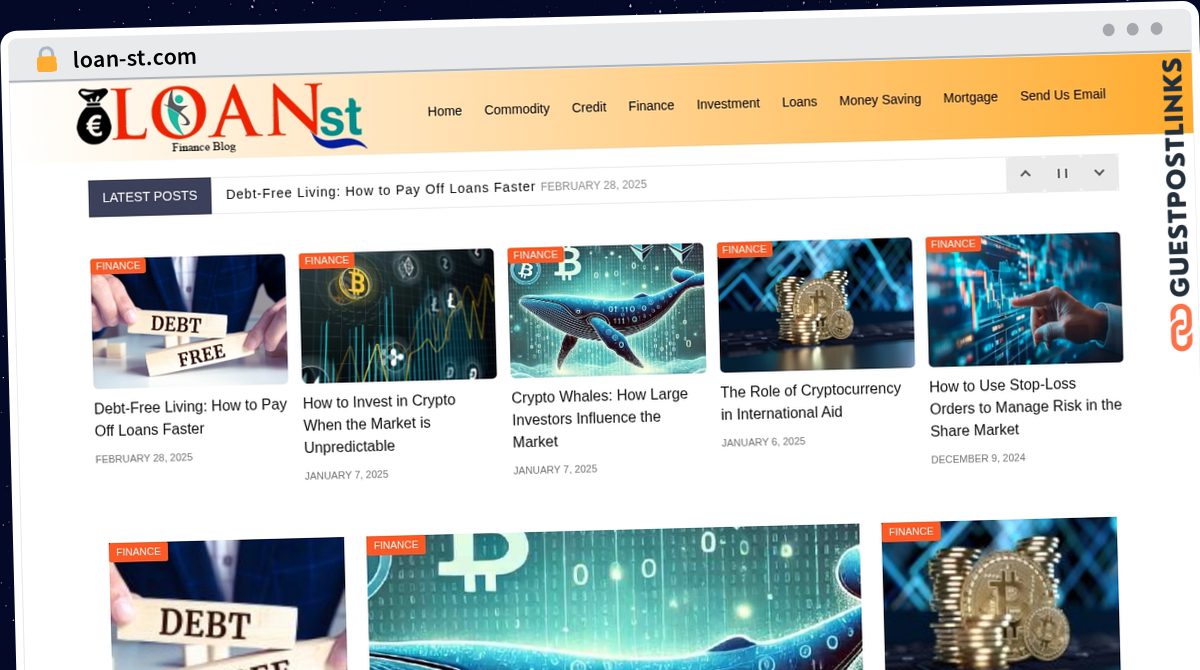 Publish Guest Post on loan-st.com