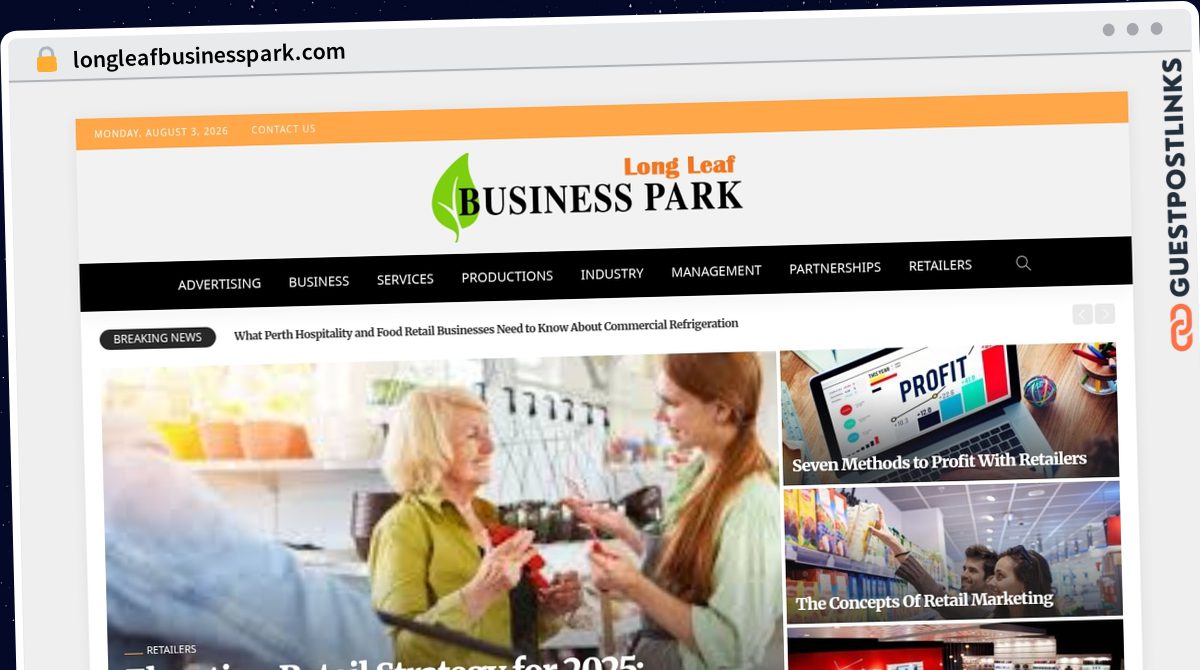 Publish Guest Post on longleafbusinesspark.com