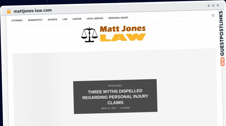 Publish Guest Post on mattjones-law.com