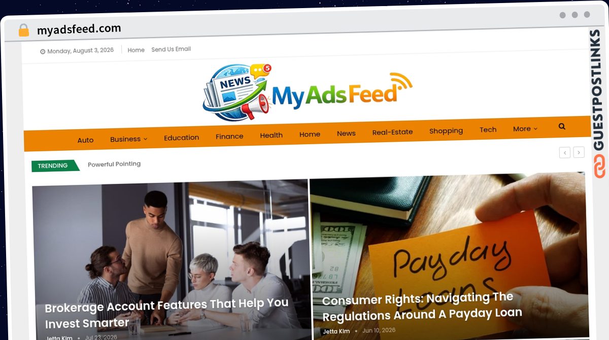 Publish Guest Post on myadsfeed.com