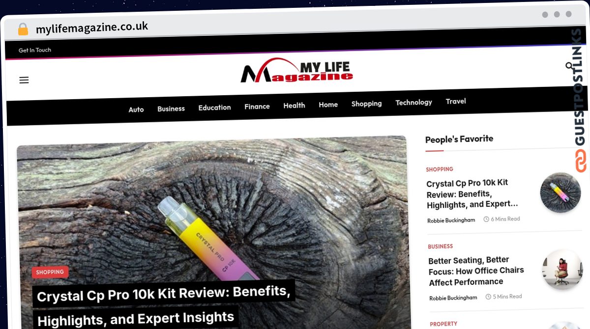 Publish Guest Post on mylifemagazine.co.uk