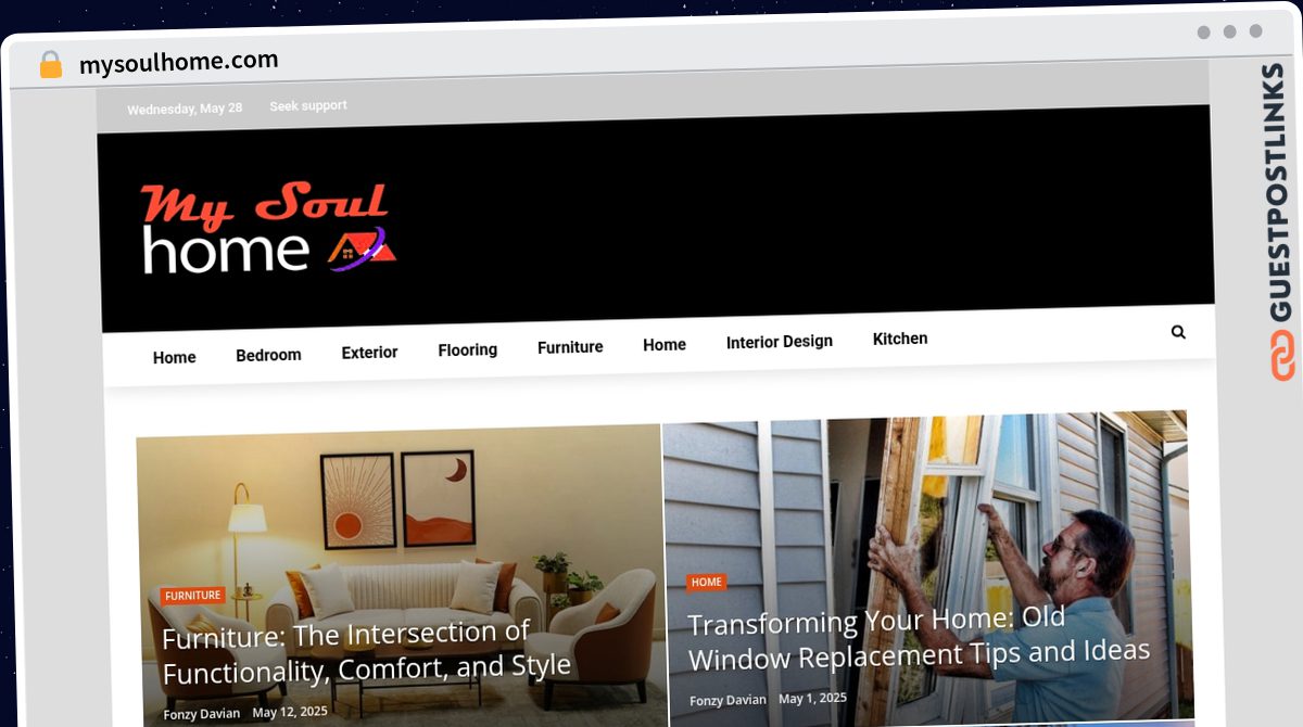 Publish Guest Post on mysoulhome.com