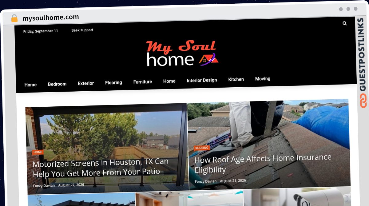 Publish Guest Post on mysoulhome.com
