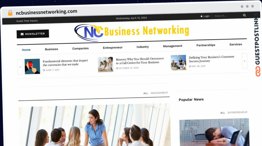 Publish Guest Post on ncbusinessnetworking.com