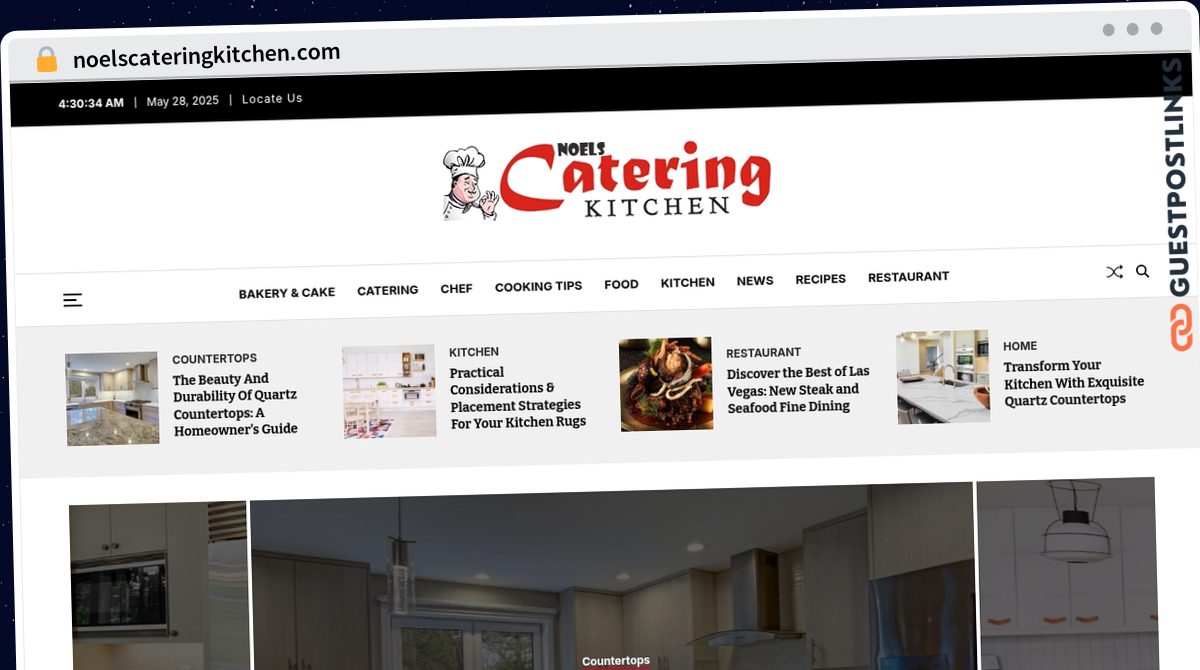 Publish Guest Post on noelscateringkitchen.com
