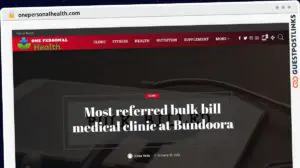 Publish Guest Post on onepersonalhealth.com
