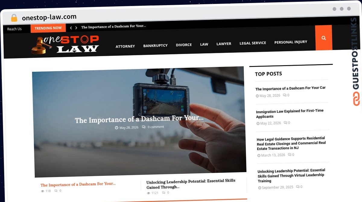 Publish Guest Post on onestop-law.com