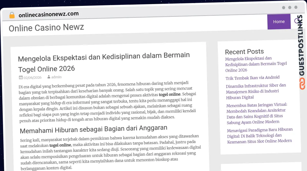 Publish Guest Post on onlinecasinonewz.com