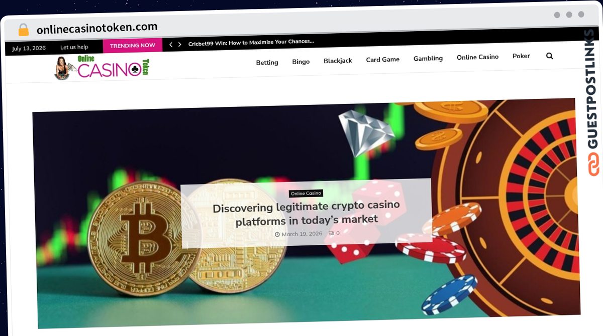 Publish Guest Post on onlinecasinotoken.com