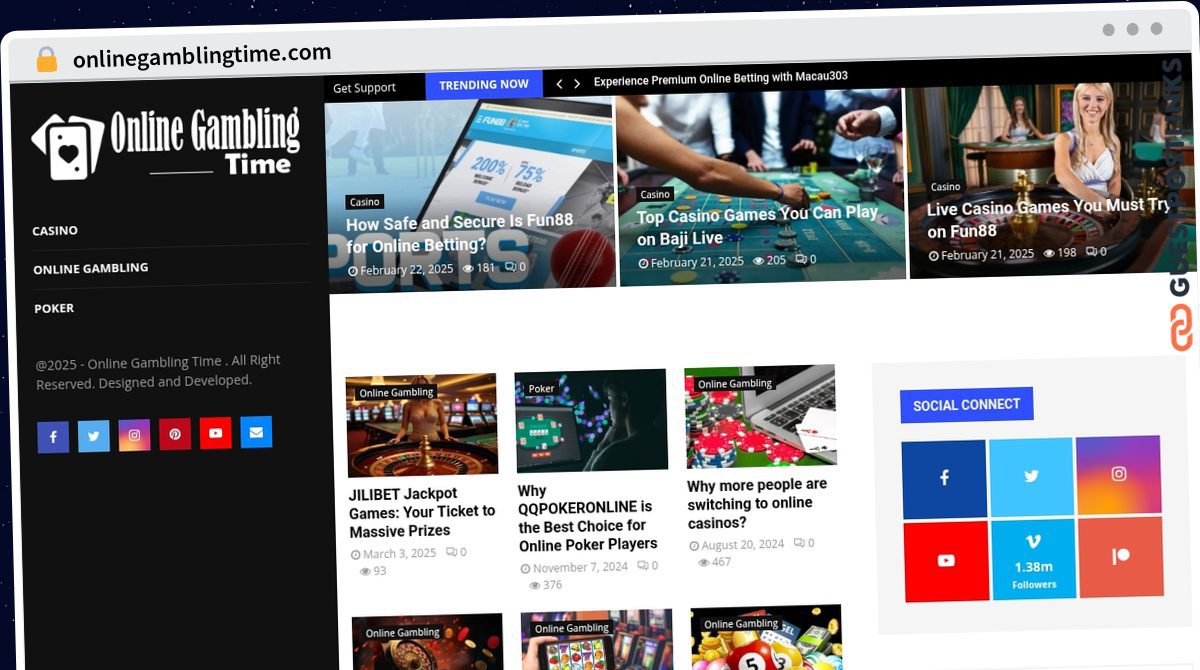 Publish Guest Post on onlinegamblingtime.com