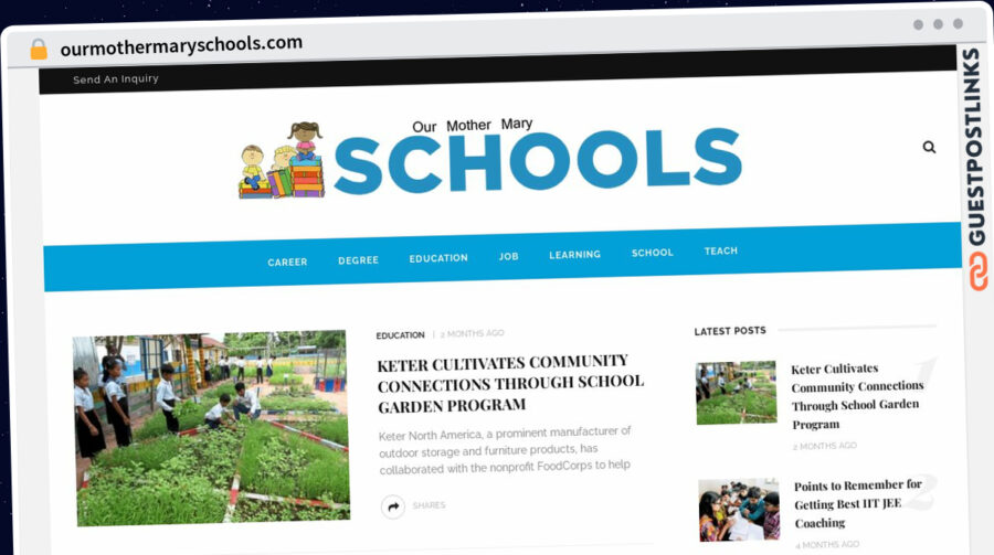 Publish Guest Post on ourmothermaryschools.com