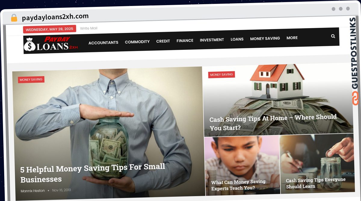 Publish Guest Post on paydayloans2xh.com