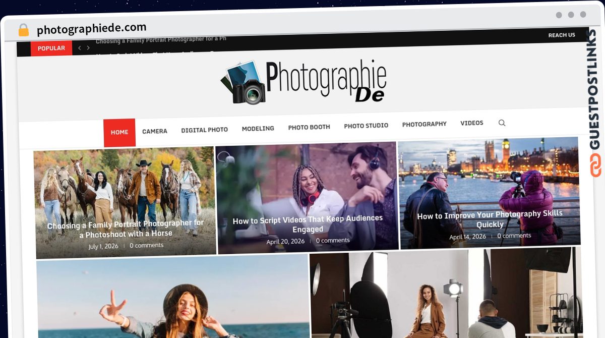 Publish Guest Post on photographiede.com