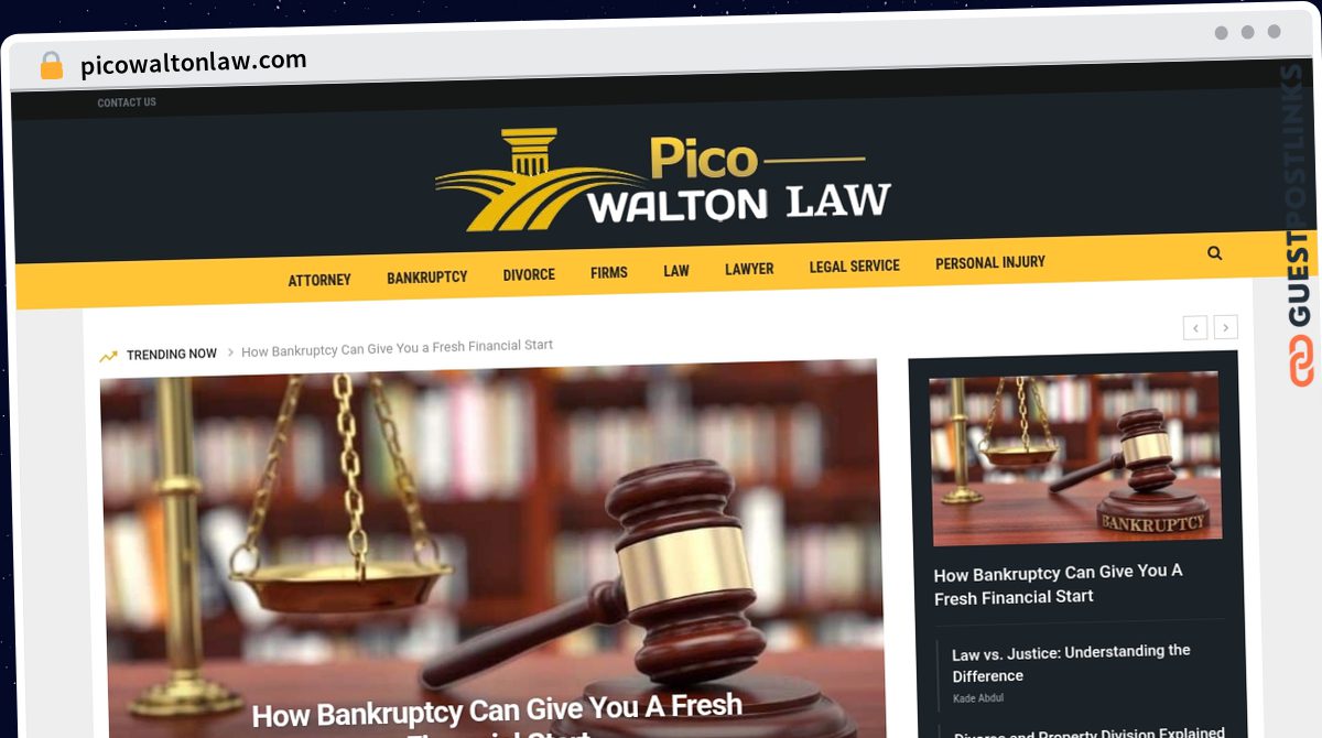 Publish Guest Post on picowaltonlaw.com
