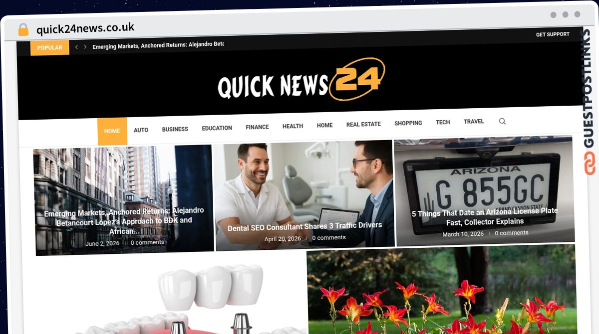 Publish Guest Post on quick24news.co.uk