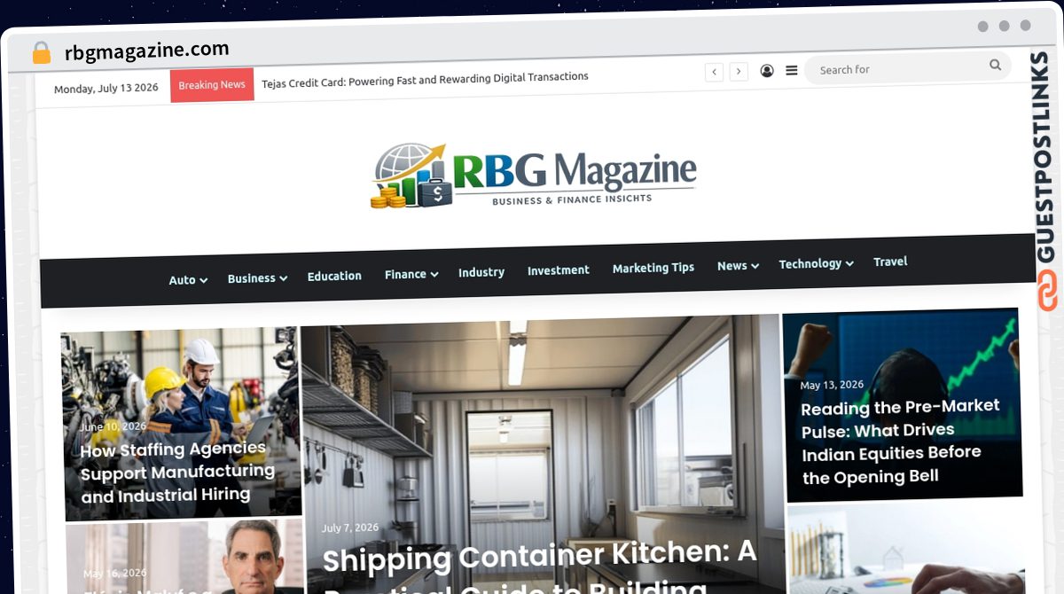 Publish Guest Post on rbgmagazine.com