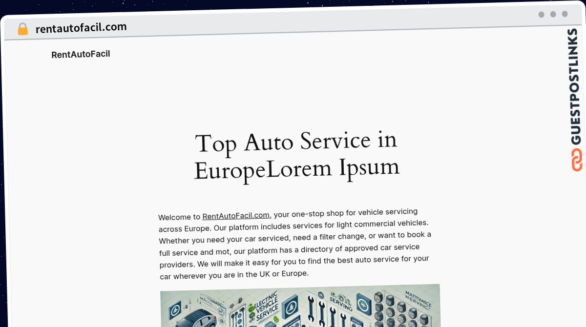 Publish Guest Post on rentautofacil.com