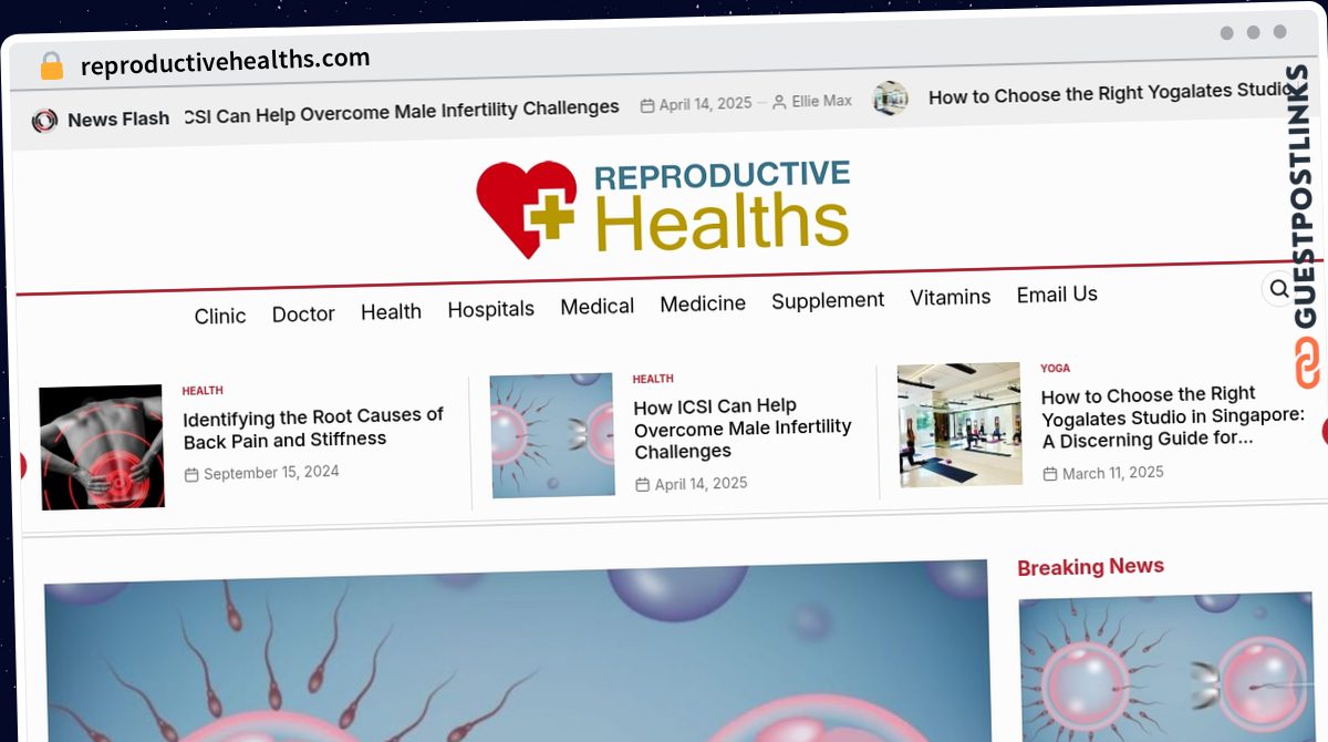 Publish Guest Post on reproductivehealths.com