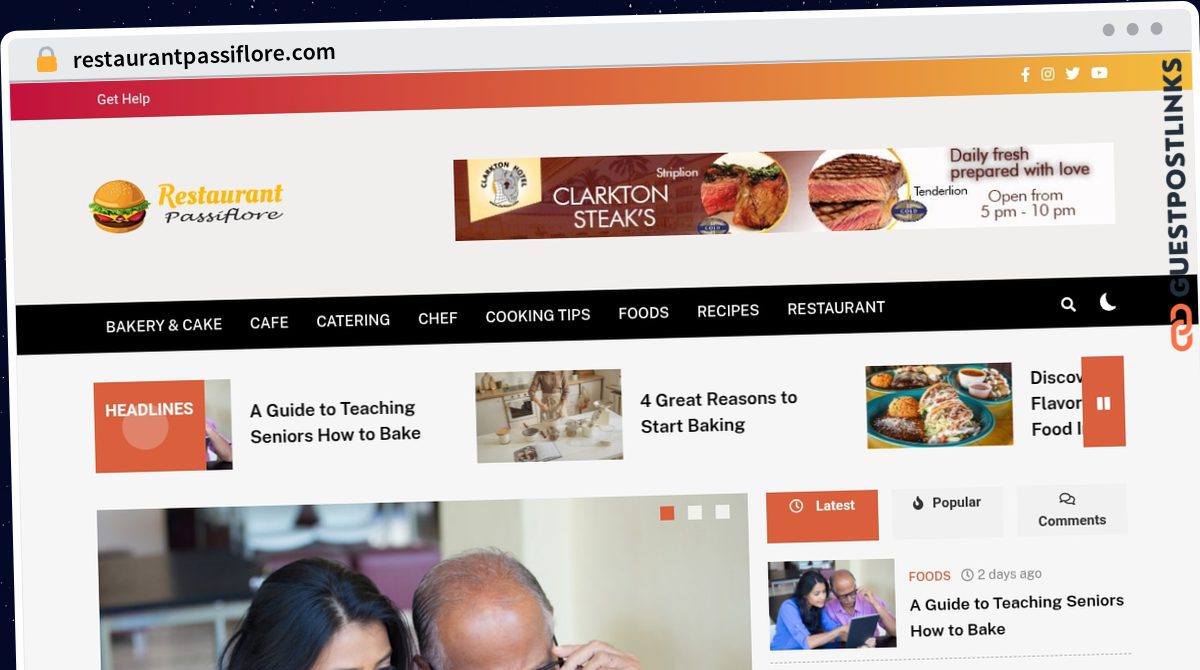 Publish Guest Post on restaurantpassiflore.com