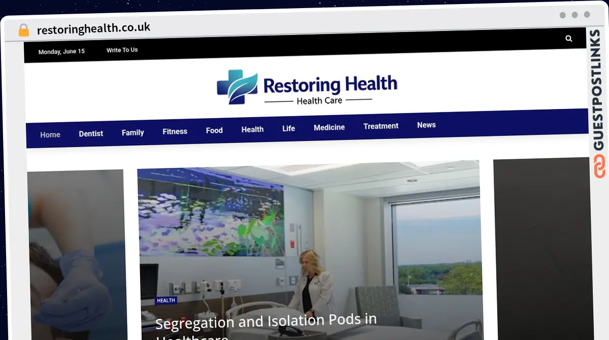 Publish Guest Post on restoringhealth.co.uk