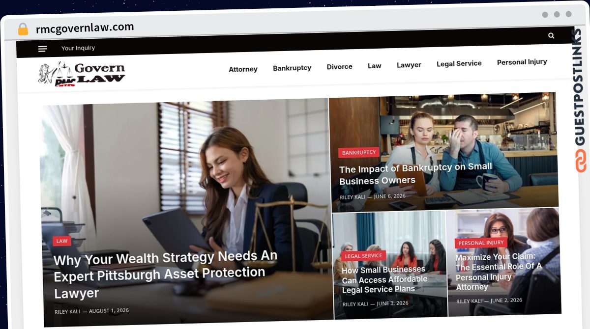 Publish Guest Post on rmcgovernlaw.com
