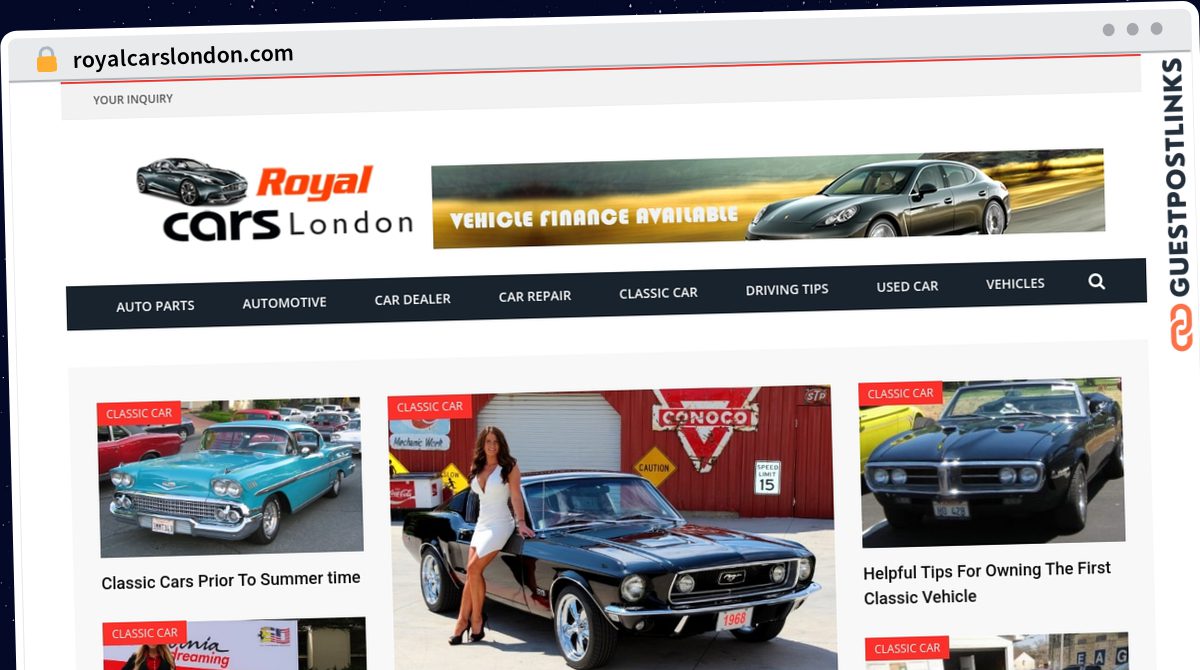 Publish Guest Post on royalcarslondon.com