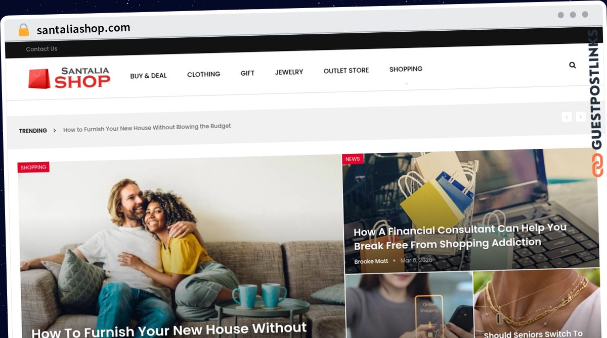 Publish Guest Post on santaliashop.com