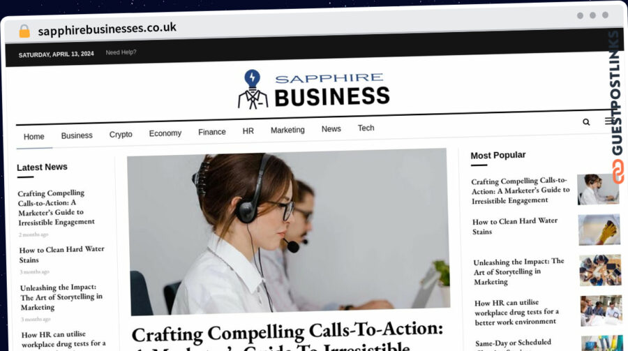 Publish Guest Post on sapphirebusinesses.co.uk
