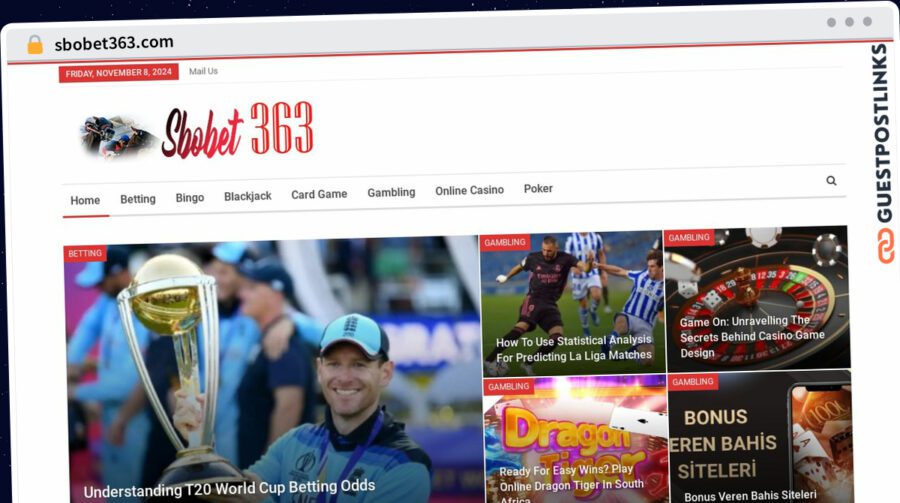 Publish Guest Post on sbobet363.com