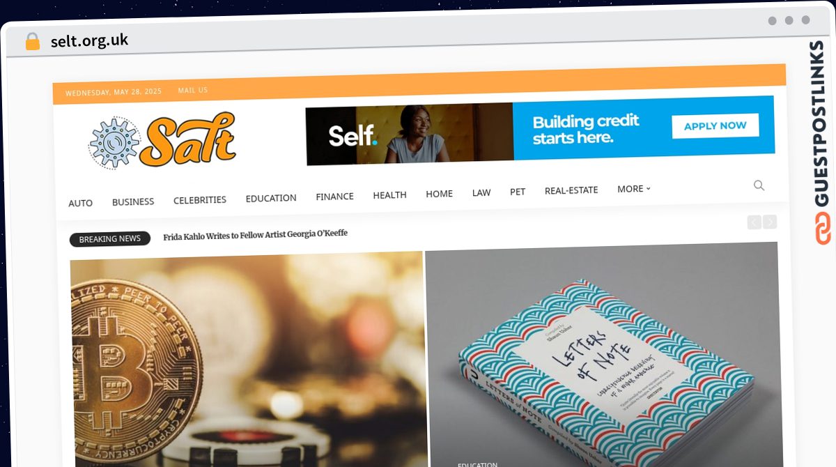 Publish Guest Post on selt.org.uk