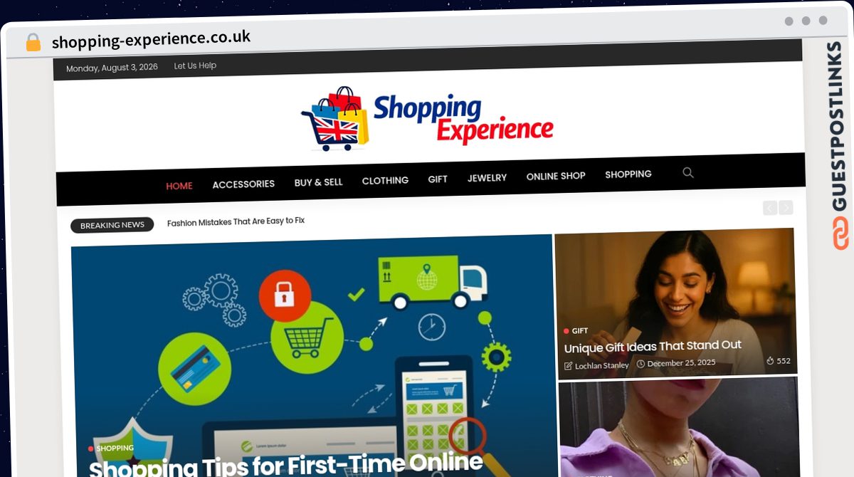 Publish Guest Post on shopping-experience.co.uk