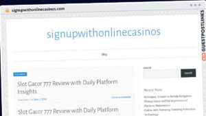 Publish Guest Post on signupwithonlinecasinos.com