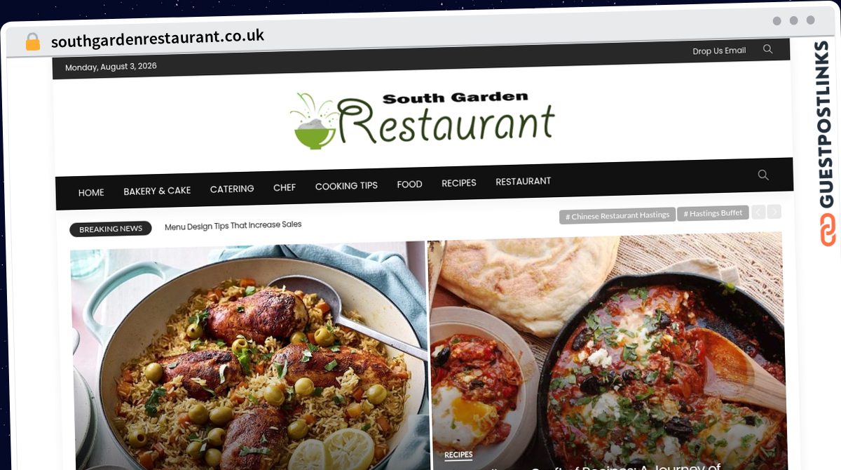 Publish Guest Post on southgardenrestaurant.co.uk