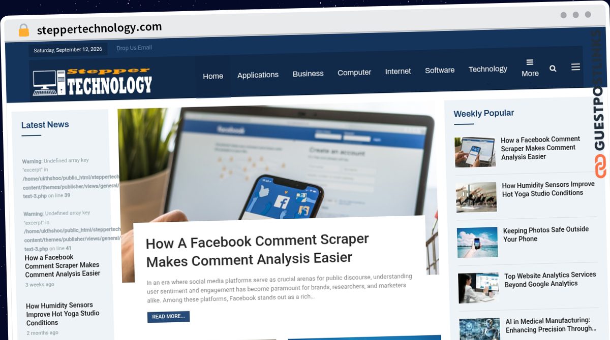 Publish Guest Post on steppertechnology.com
