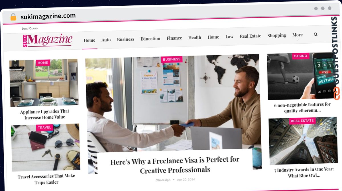 Publish Guest Post on sukimagazine.com