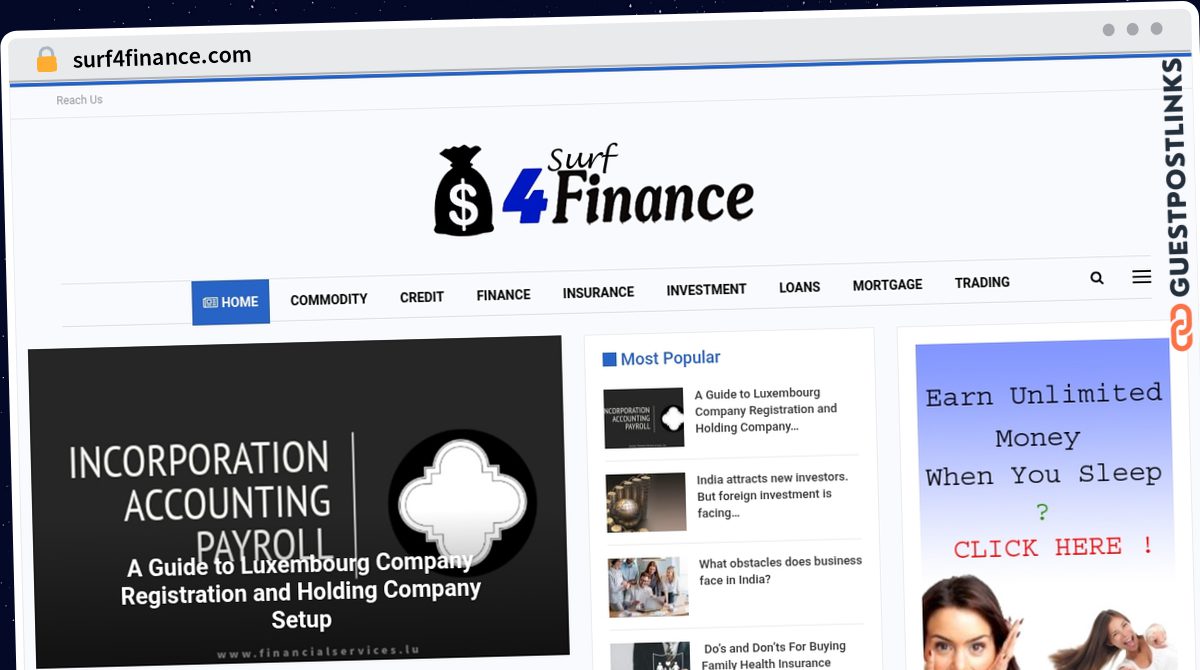Publish Guest Post on surf4finance.com