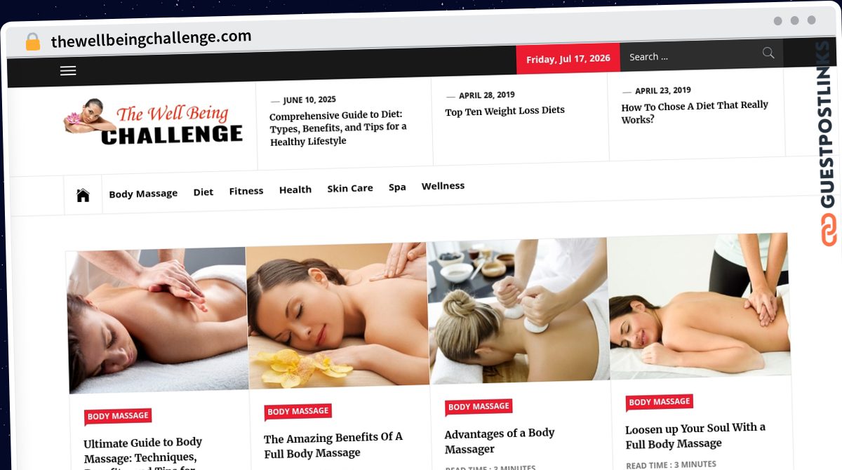 Publish Guest Post on thewellbeingchallenge.com