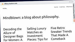Publish Guest Post on tiffany-fashion.com