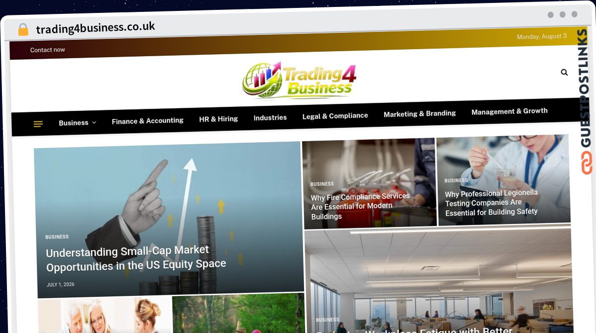 Publish Guest Post on trading4business.co.uk