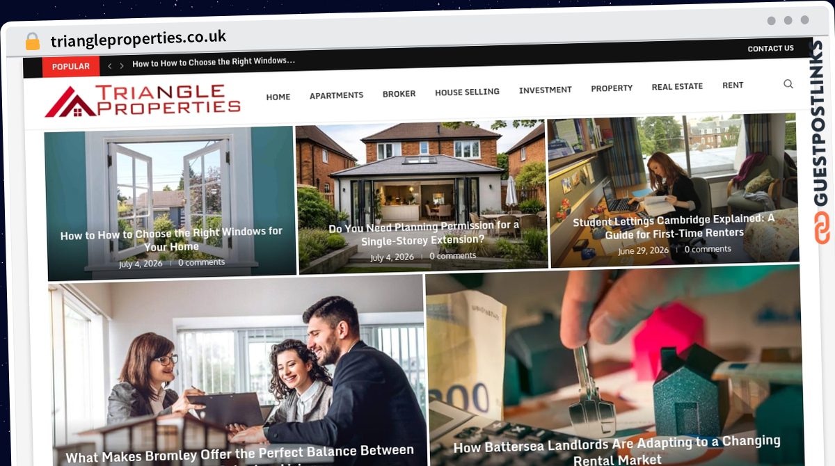Publish Guest Post on triangleproperties.co.uk