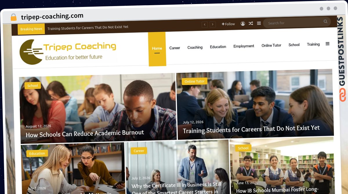 Publish Guest Post on tripep-coaching.com