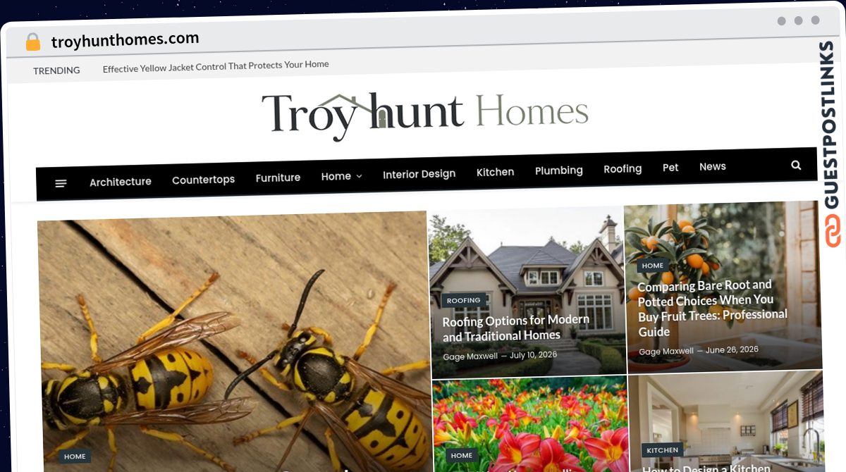 Publish Guest Post on troyhunthomes.com