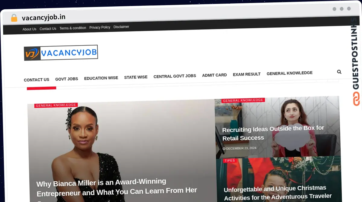 Publish Guest Post on vacancyjob.in