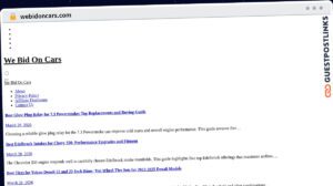 Publish Guest Post on webidoncars.com