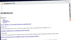 Publish Guest Post on webidoncars.com